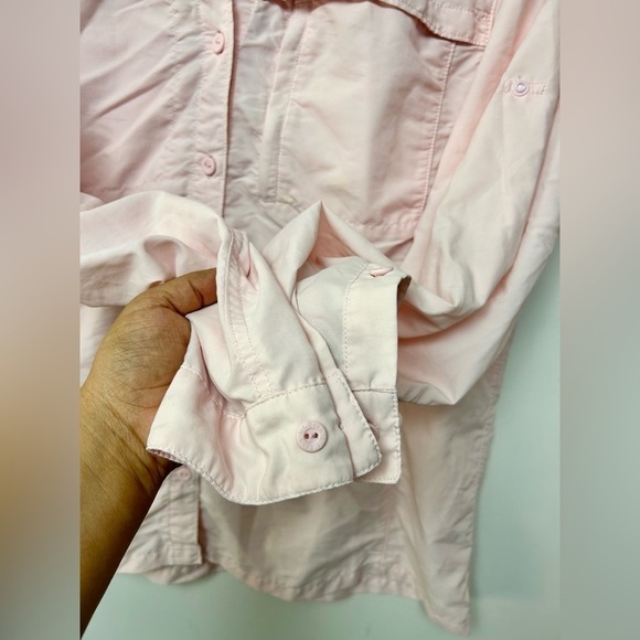 L.L BEAN VINTAGE Lightweight Long Sleeve Cargo peach Color Shirt size XL - Picture 5 of 10